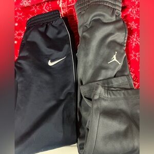Nike and Jordan; 2 boys pants